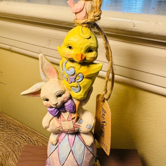 RARE Jim Shore Heartwood Creek Stacked Easter Pint Size Figure 6007164 - Picture 5 of 7